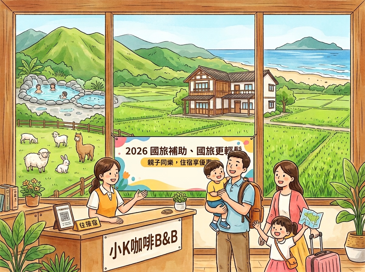 2026 國旅補助怎麼用:住一晚折 800、連住兩晚折 2,000